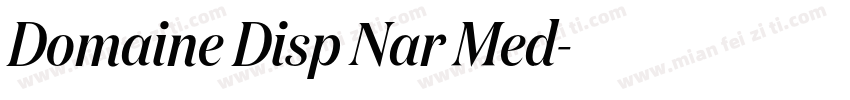 Domaine Disp Nar Med字体转换
